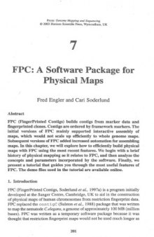 FPC: A Software Package for Physical Maps