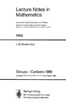 Groups - Canberra 1989