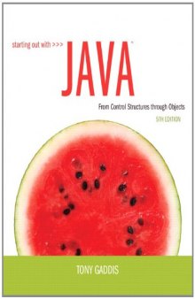 Starting Out with Java: From Control Structures through Objects