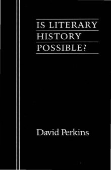 Is Literary History Possible?  