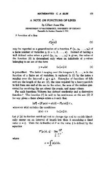 A Note on Functions of Lines (1914)(en)(5s)