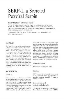 SERP-1, a Secreted Poxviral Serpin