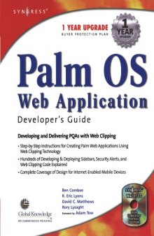 Palm OS web application developer's guide : developing and delivering PQAs with Web clipping