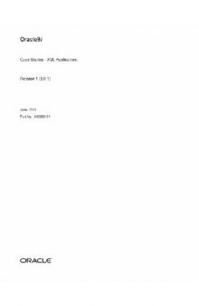 Oracle 9i Case Studies - XML Applications (Part No A88895-01) (Release 9 0 1) (2001)