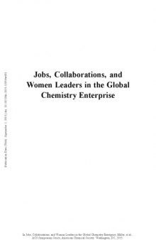 Jobs, collaborations, and women leaders of the global chemistry enterprise