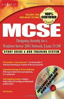 Mcse 70-298 Designing Security For A Windows Server Network
