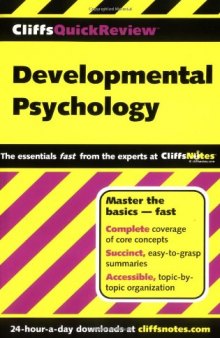 Developmental Psychology (Cliffs Quick Review)