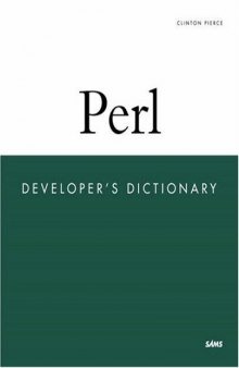 Perl developer's dictionary