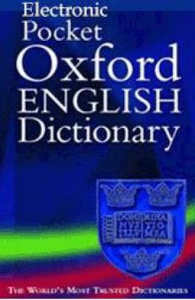 Pocket Oxford English Dictionary