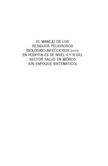 El manejo de los residuos peligrosos biológicos-infecciosos (RPBI) en hospitales de nivel II y III del del Sector Salud