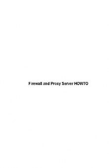 Linux Firewall And Proxy Server