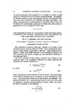 The Determination of the Structures of the Hexafluorides of Sulfur, Selenium and Tellurium by the Electron Diffraction Method