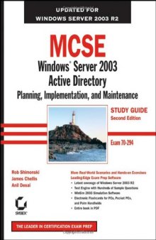 MCSE Windows Server 2003 active directory planning, implementation, and maintenance study guide