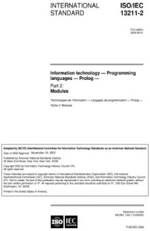 ISO Prolog standard, part 2: Modules, ISO-IEC-13211-2