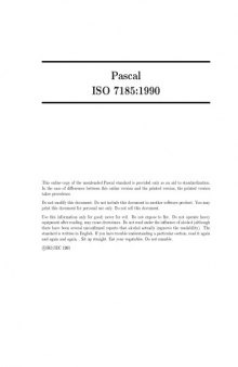 ISO7185 standard Pascal