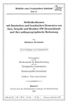 Molluskenfaunen mit limnischen und brakischen Elementen aus Jura, Serpulit und Wealden NW-Deutschlands und ihre paläogeographische Bedeutung