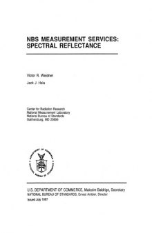 NBS Measurement Services: Spectral Reflectance