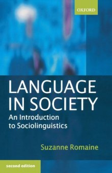 Language in Society: An Introduction to Sociolinguistics