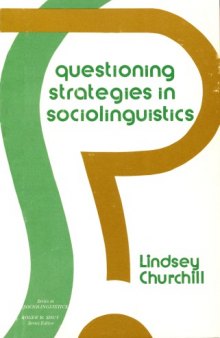 Questioning Strategies in Sociolinguistics