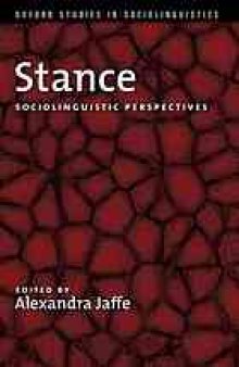 Stance : sociolinguistic perspectives