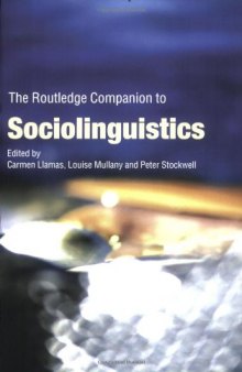 THE ROUTLEDGE COMPANION SOCIOLINGUISTICS