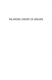 The Model theory of groups