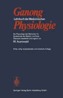 Lehrbuch der Medizinischen Physiologie: Die Physiologie des Menschen für Studierende der Medizin und Ärzte