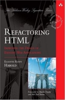 Safari Books Online: Refactoring HTML: Improving the Design
