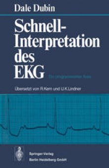 Schnell-Interpretation des EKG: Ein programmierter Kurs