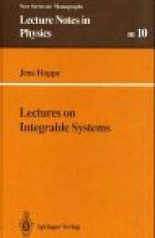 Lectures on integrable systems