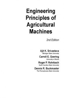 Engineering Principles of Agricultural Machines  