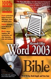 Word 2003 bible, Volume 1