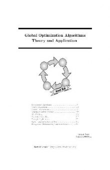 Global optimization algorithms. Theory and application