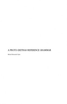 Proto-Deithas Reference Grammar