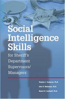 Social Intelligence Skills for Sheriff's Department Supervisors Managers