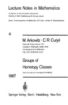 Groups of Homotopy Classes