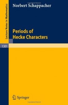 Periods of Hecke Characters