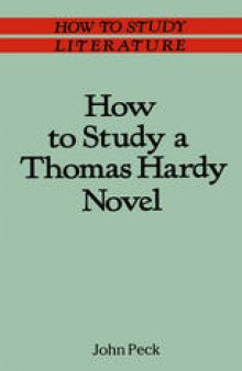 How to Study a Thomas Hardy Novel