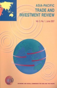 Asia-Pacific Trade and Investment Review, Vol. 3 No. 1 (June 2007)