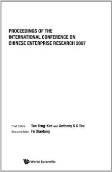 Proceedings of the International Conference on Chinese Enterprise Research 2007