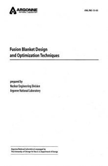 Fusion blanket design and optimization techniques