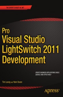 Pro Visual Studio Lightswitch 2011 development