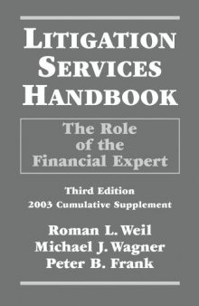 Litigation Services Handbook: The Role of the Financial Expert 2003 Cumulative Supplement