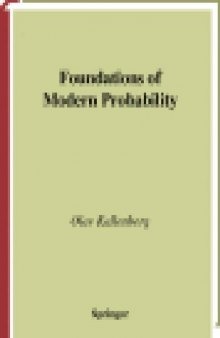 Foundations Of Modern Probability