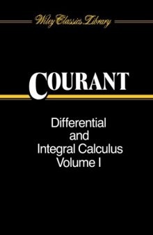 Differential and Integral Calculus, Vol. I, 2nd Edition  