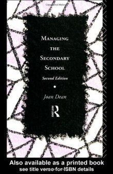 Managing the Secondary School (Educational Management)