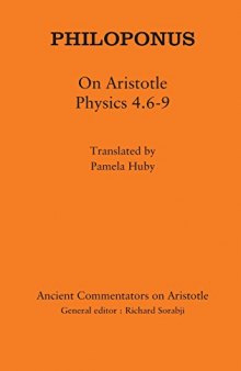 Philoponus : on Aristotle physics 4.6-9