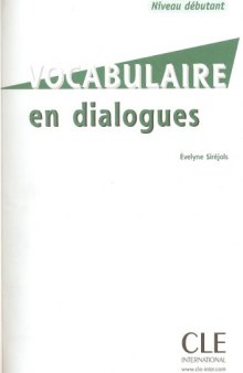 Vocabulaire en dialogues : Niveau débutant (1CD audio)