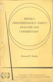 Hegel's Phenomenology: Analysis and commentary 