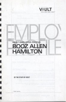 VEP: Booz-Allen & Hamilton 2003 (Vault Employer Profile)